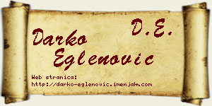 Darko Eglenović vizit kartica